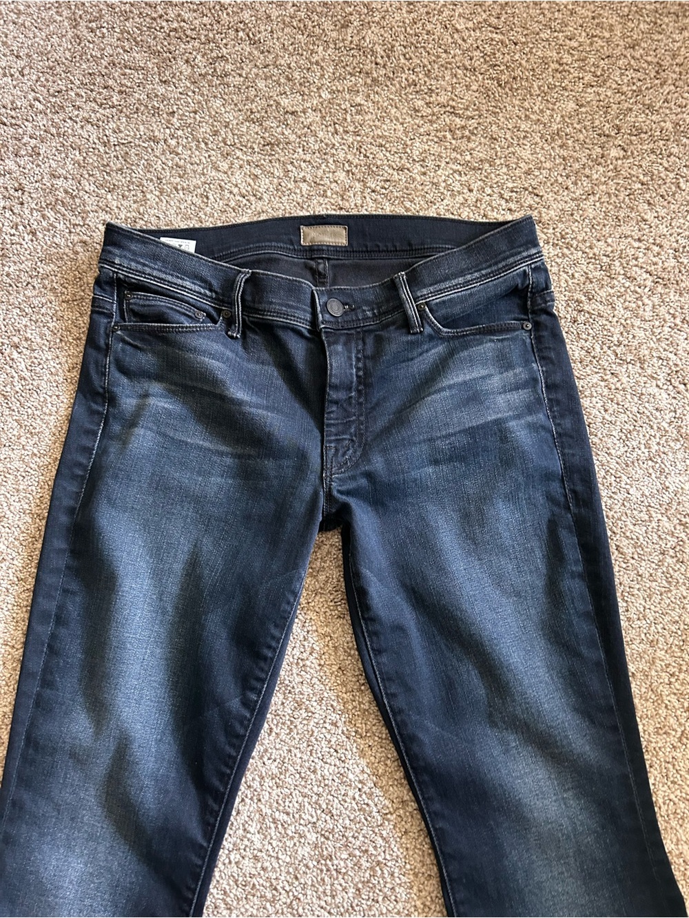 MOTHER The Cruiser Dark Wash Flare Leg Jeans. “When the Going Gets Tough”. SZ 30 - Picture 2 of 10